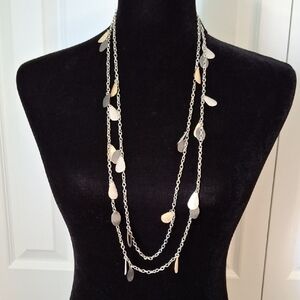 Elegant Silver & Gold Necklace